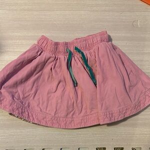 Mini Boden Pink Skirt with Green Ties